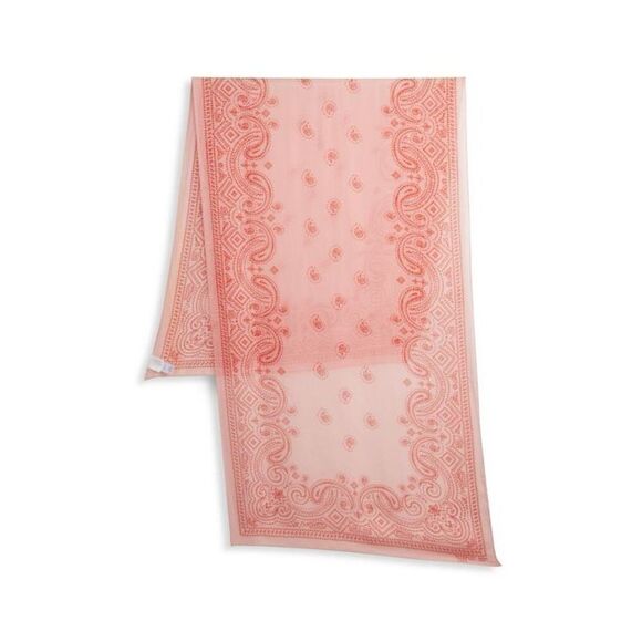 Givenchy NWT Bandana Print Silk Oblong Scarf in Pink - Picture 4 of 8